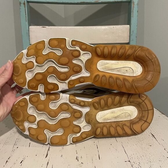 Nike Air Max 270 React Running Shoes Team Gold Red AT6174-700 Women's Sz 9.5 - Picture 7 of 9